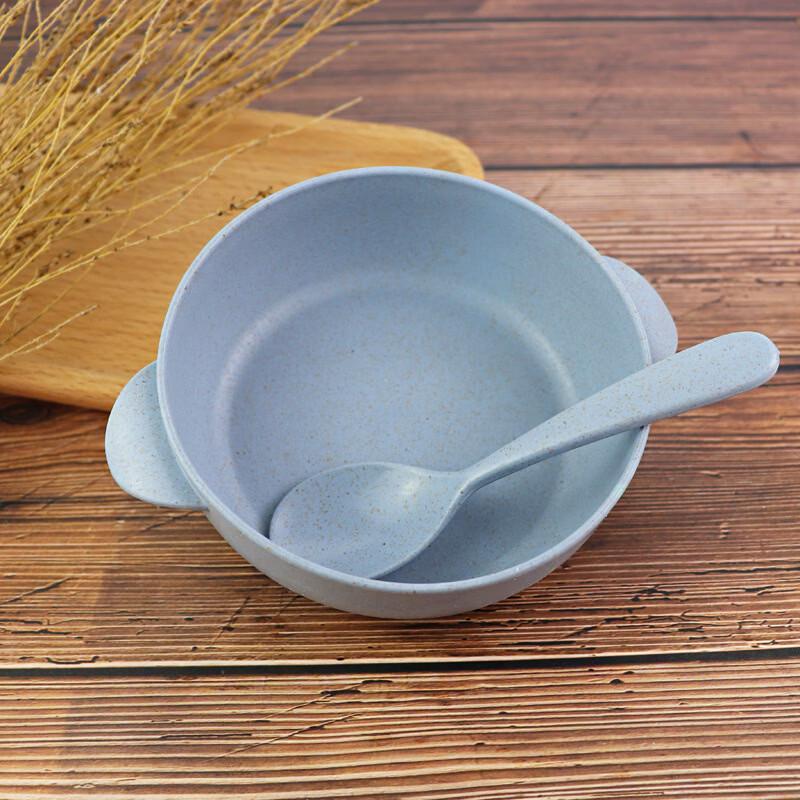 ZISIZ Wheat Straw Kids Dinnerware Set