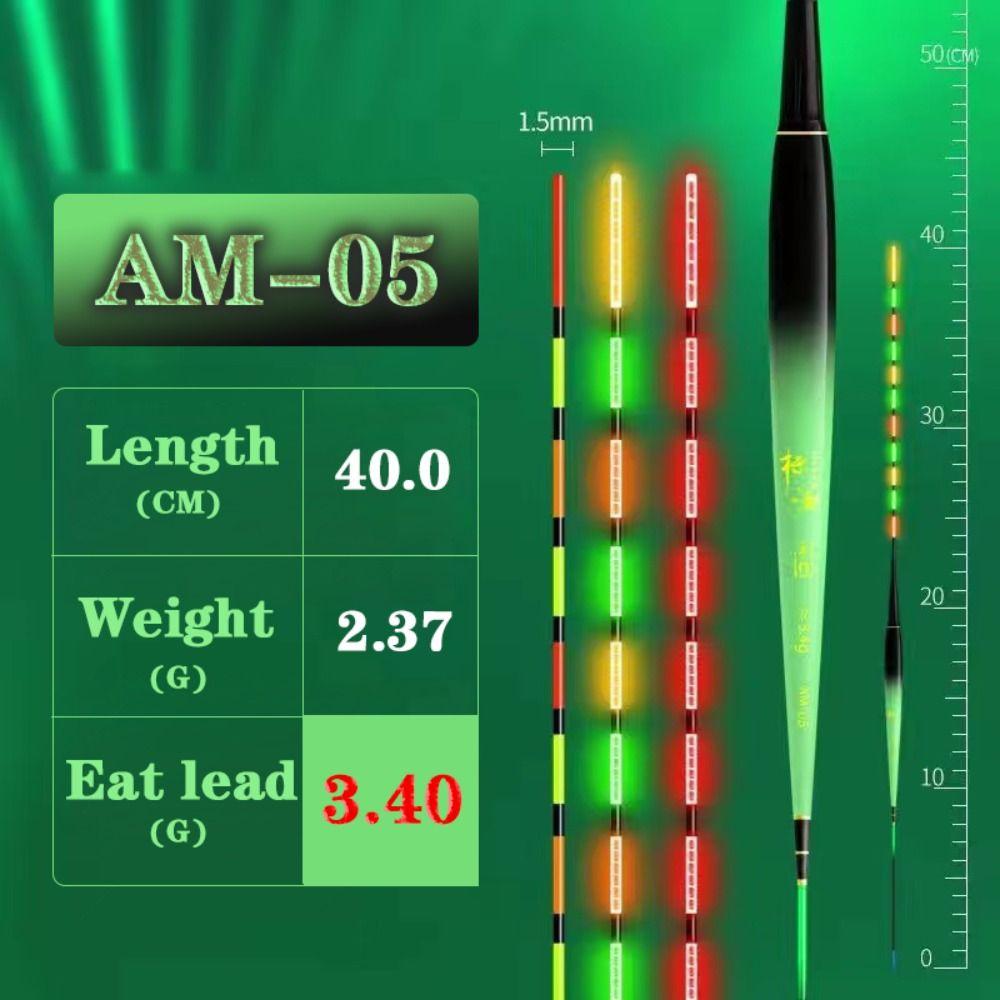 

1 комплект гравитационного крючка для ночной рыбалки, светодиодный короткий поплавок, аксессуары для рыбалки AM-05