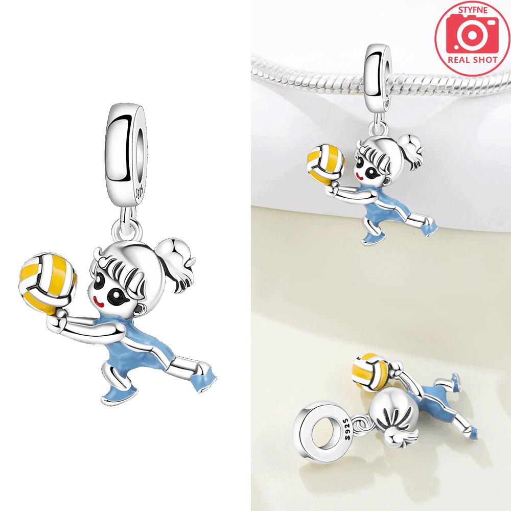 Graduating Boy Original Copper Fireman Bead Jesus Pendant Holding Star Pink Girl Beads Fit Bracelet Women Jewelry Gift Diy