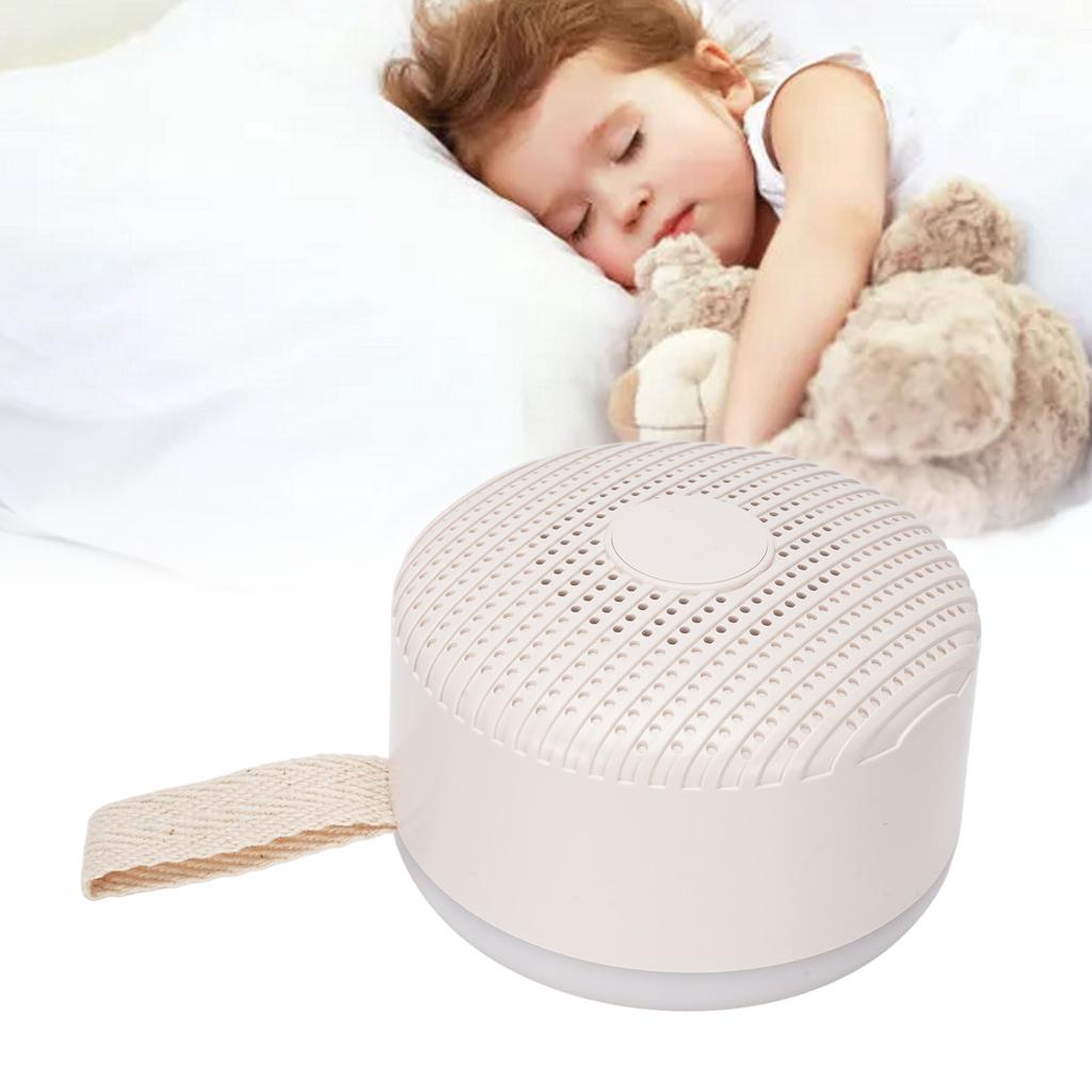 Tragbare Geräuschmaschine für Babys 12 Geräusche Wiederaufladbar Reise Weißrauschen Maschine mit Nachtlicht Speicherfunktion zum Schlafen