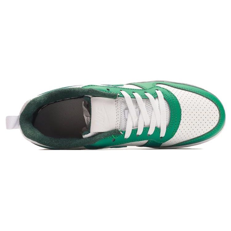 Nike Court Borough Leather Casual Comfortable Non-Slip Durable Low-Top Kids Skate Shoes Kids Sneaker White Green FN3689-131