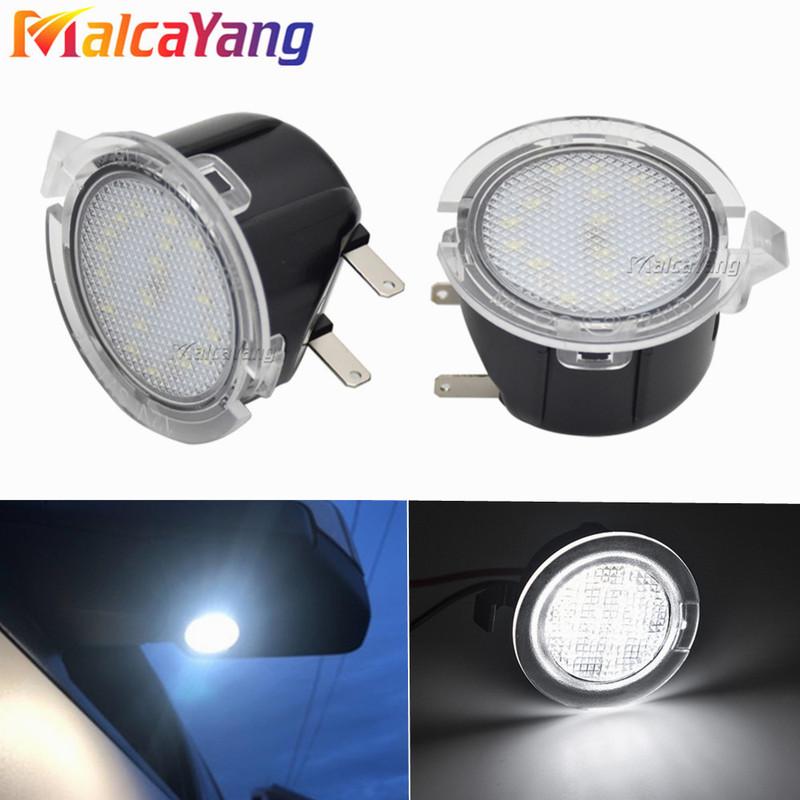 Neues 2-teiliges LED-Unterseiten-Spiegel-Bodenlicht für Ford Edge Fusion Flex Explorer Mondeo Taurus F-150 Expedition