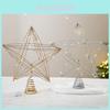Enfeite Estrela Festiva para Árvore de Natal com Design de Sete Pontas para Decoração Sazonal
