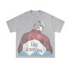 Maglietta fotografica americana persa Cotone Hip Hop T-shirt Manica Maschio Stampa Punk mgk T-shirt Gotico Streetwear Stampa Grafica Top