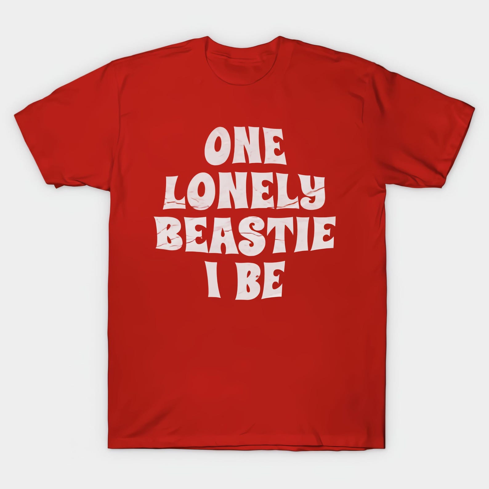One Lonely Beastie I Be Hip-Hop Red T shirt Size S-4X Casual S