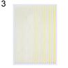 Nail Sticker 9X8cm Laser Nail Stick Stripe Tape 3D Adhesive Decorative Diy Decals