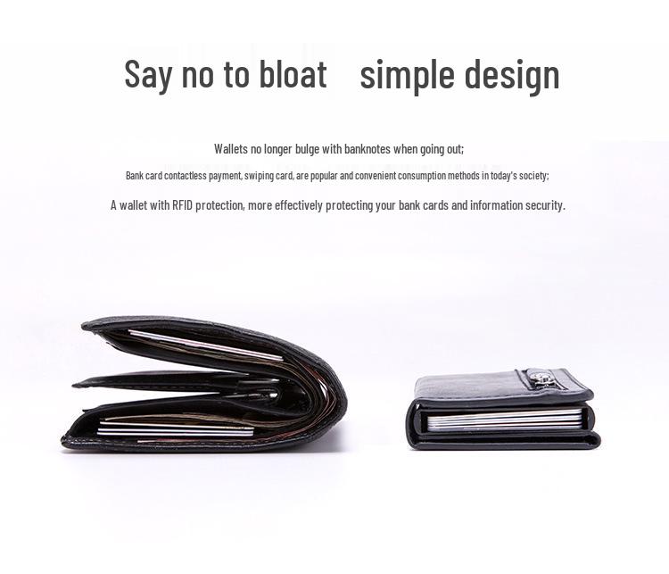 Anti-Theft RFID Zipper Card Holder with NFC Shielding