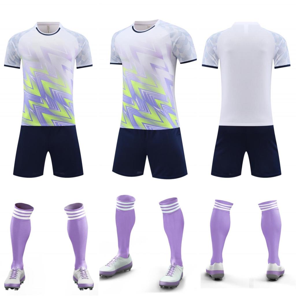 Fußballtrikot Set Herren und Damen Sportbekleidung Kurzarm Schnelltrocknend Wettkampftrikot Teambuilding Trikot Trainings trikot