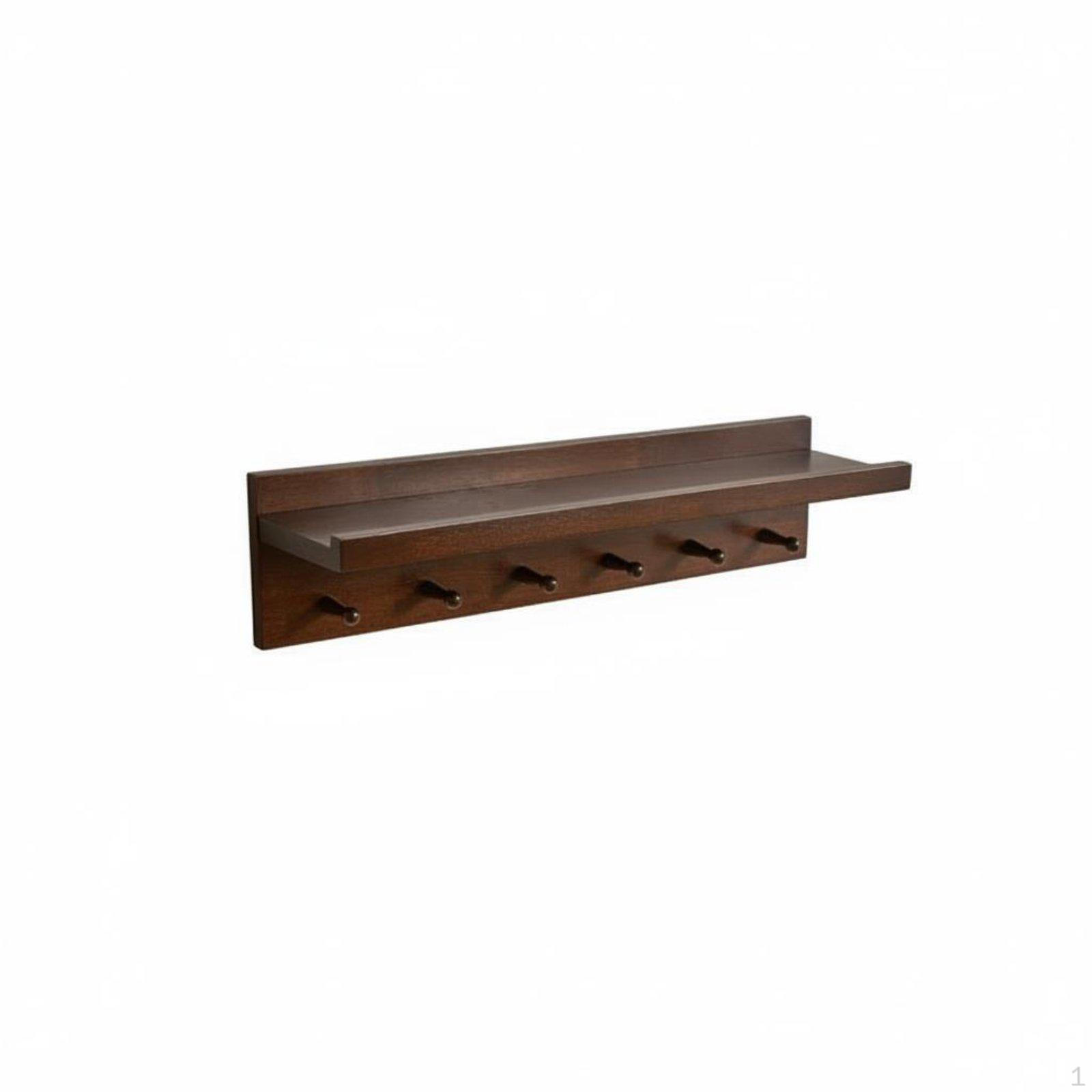 Wall Mounted Coat Rack with Shelf