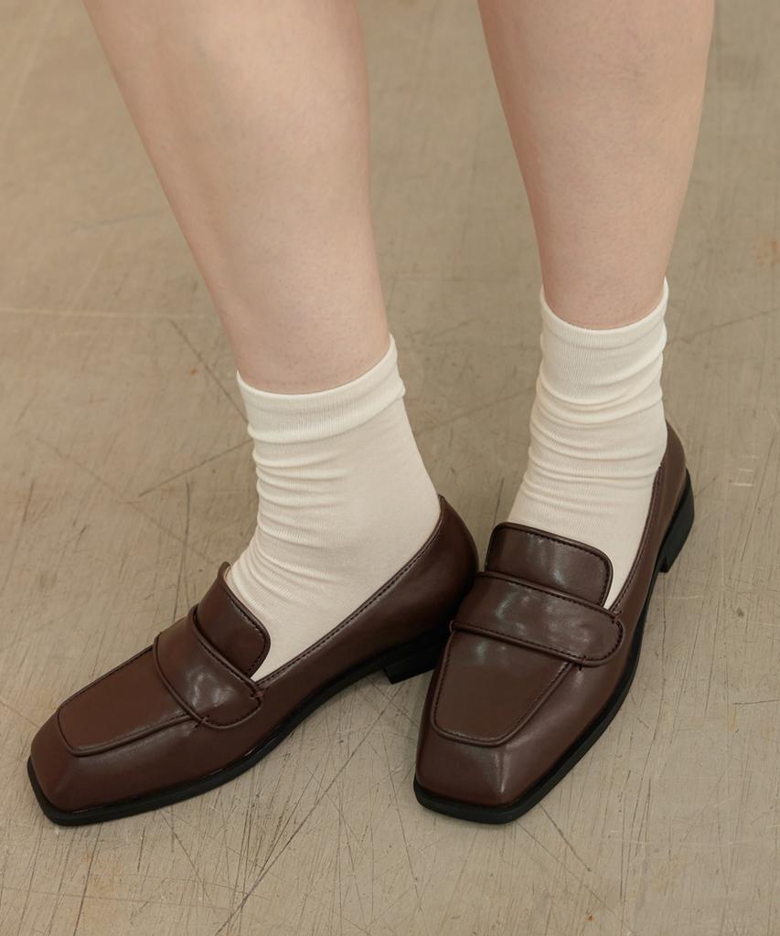 Avispa Everett Square Toe Cow Leather Urban Loafer_L151_2Colors_3Cm