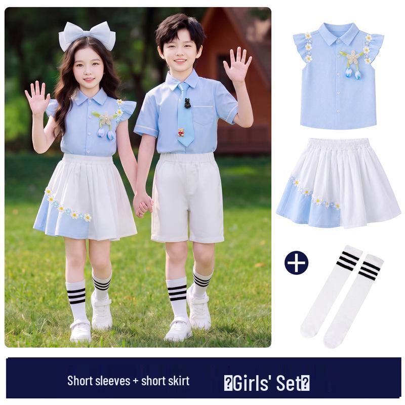 June 1st Children's Day Costumes: Summer Primary School, Kindergarten Uniforms & Cheerleading Graduation Outfits