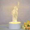 Customize Acrylic 3D Illusion LED Warm White Night Light for Living Room Kids Bedroom Decorative Lamp with USB Power