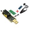 CH341A 24 25 Serisi EEPROM Flash BIOS USB Programlayıcı Modülü + EEPROM 93CXX / 25CXX / 24CXX İçin SOIC8 SOP8 Test Klipsi