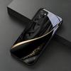 Silk Golden Line Black Phone Case For Samsung Galaxy Note 10 20 A 06 A07 12 A13 A14 A15 A16 A17 A22 A23 A24 A25 A26 Glass Cover