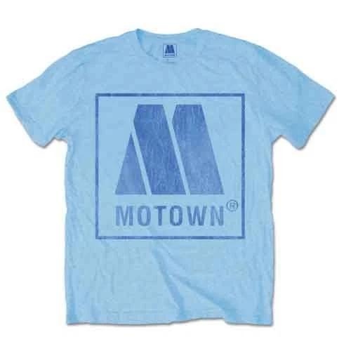 Motown Men s Vintage Logo Short Sleeve T-Shirt, Blue, Medium L