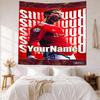 Cristiano Ronaldo Custom Your Name Wall Decor Tapestry Art For Pet Memorial Birthdaywedding Party Backdrop Family Gift
