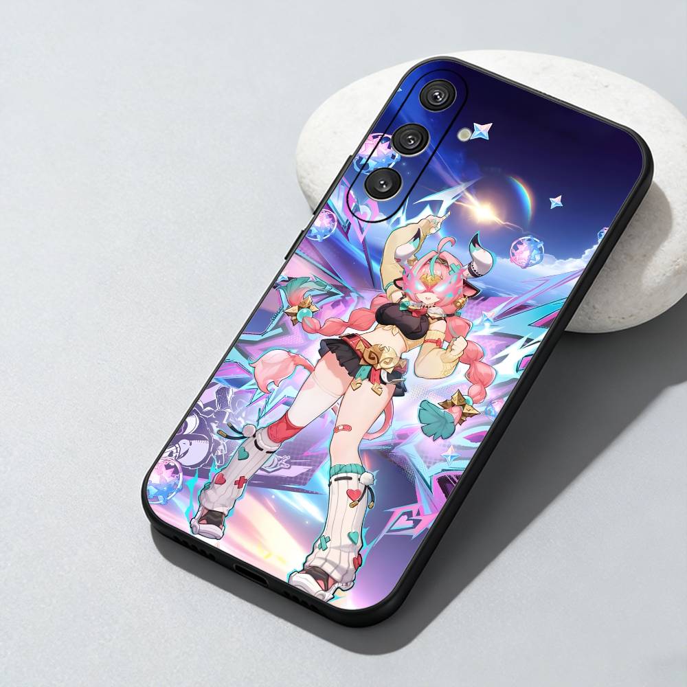 

Bull Girl V-Varesa Genshin Phone Case For Samsung Galaxy A73,A72,A71,A70,A52,A51 Others Soft Black Cover Samsung a20s