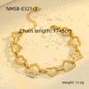 Chunky Geometric Chain Bracelet PVD Gold Plated Stainless Steel Link Bracelet Non Tarnish Fashion Jewelry Women
