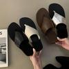 Soft-soled Comfortable Toe Slippers Casual Versatile Flip-flops Summer Beach Shoes Fashion Flat Sandals