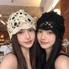 Handmade Hollowed Out Beanie Cap Thin Woven Cap Cute Crochet Flower Knitted Hat  Outdoor
