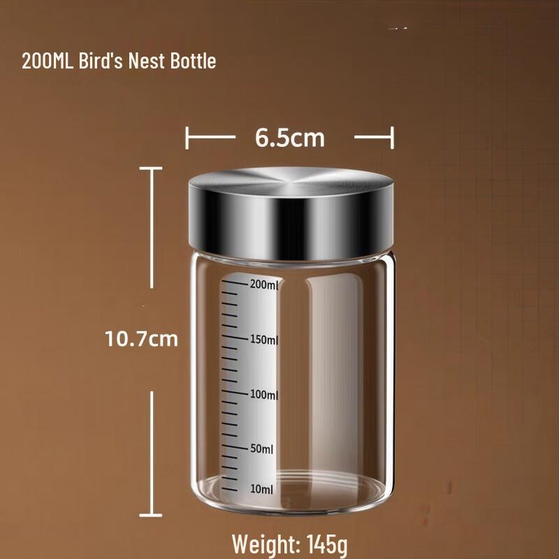 ZISIZ Heatable Glass Dispensing Jars (4-Pack)