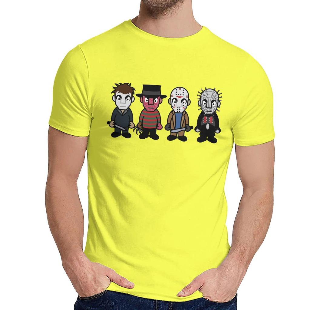 Custom Horror Movie Serial Killers Horror Movie Serial Killers T Shirt Man Hipster Cotton Clothes O