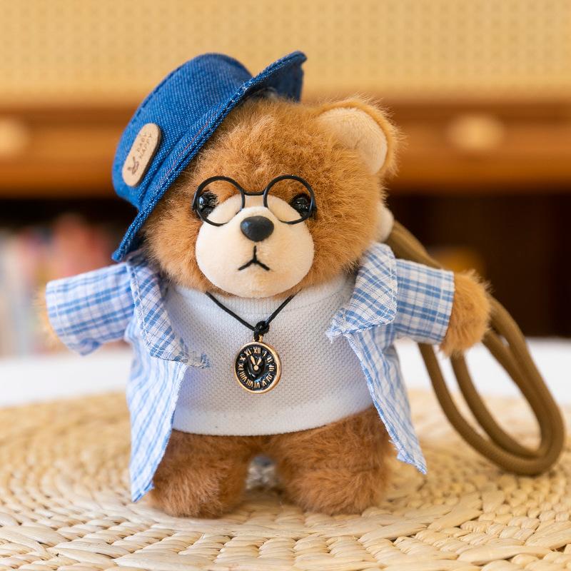 

Мультяшный повар свитшот плюшевая игрушка медведь кулон художника брелок для рюкзака 14cm