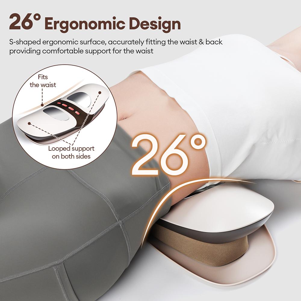 Electric Waist Traction Massager Adjustable Vibration Lumbar Traction Massager Waist Spine Support Back Massage Machine