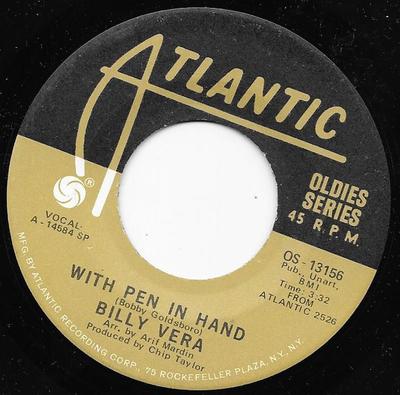 7-inch Plaat BILLY VERA ROBERT JOHNNY Met Pen in de Hand Youre Mine OS13156 ATLANTIC VS SoulFunk Gebruikt