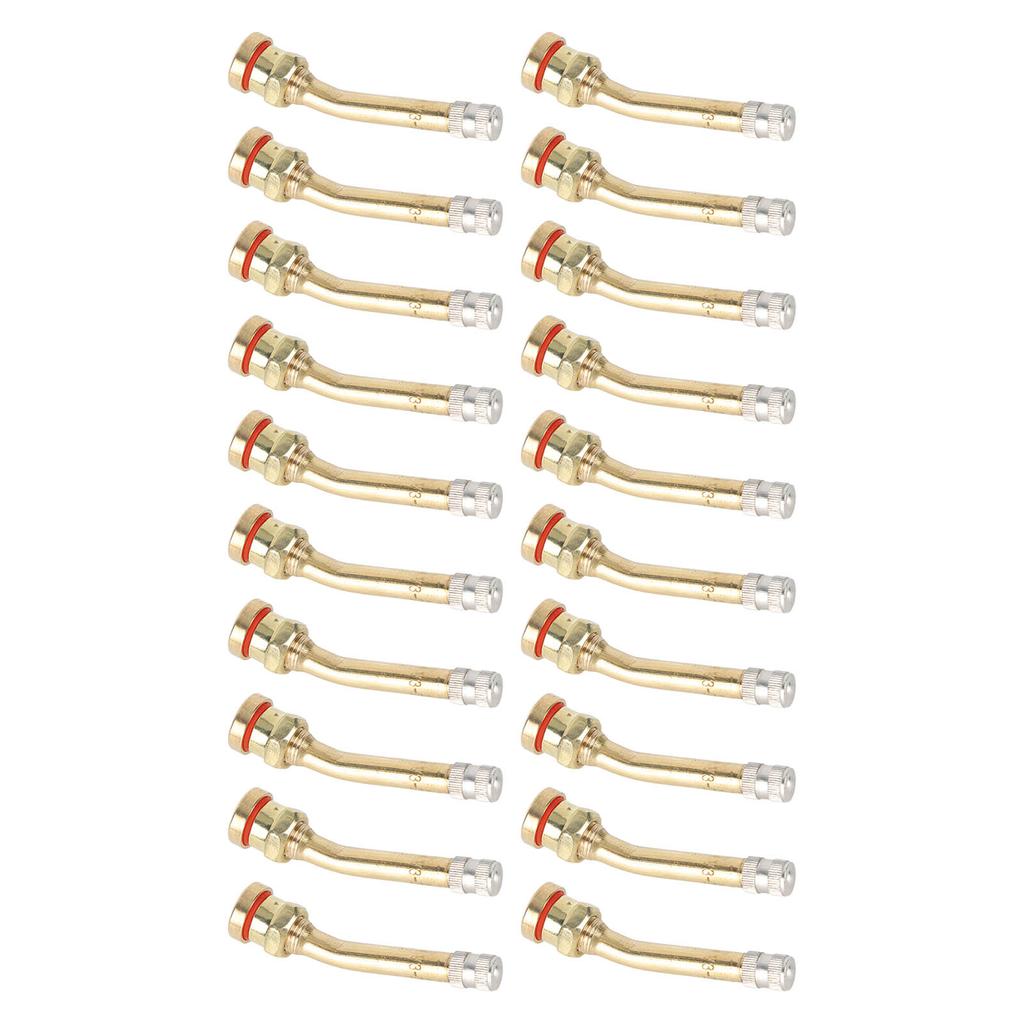 20PCS Tire Valve Stem Copper Excellent Sealing Capacity Rust Prevention For Truck Trailer RV Weeder V3 20 5