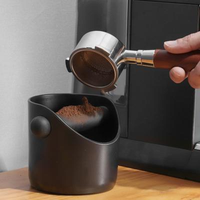 Coffee Knock Box Non-slip Rubber Base Shock-absorbent Barista Espresso Grounds Container Dump Bin Bucket Kitchen Cafe Supplies