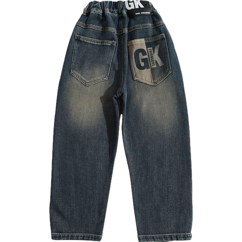 Boys' Casual Jeans - New Spring/Fall Trend - Loose Fit for Mid To Large Kids