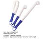 3Pcs/Set Foam Cup Brush Set Ergonomic Handle Reinforced Foam Bristles Cleaning Brush