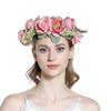 Handmade Faux Fabric Flower Garland Adjustable  Flower Garland  Hair Band