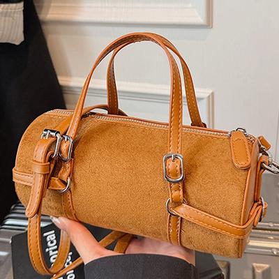 Mode handgedragen bowlingtas dames herfst nieuw eenvoudig niche trend forens schouder messenger dames tas