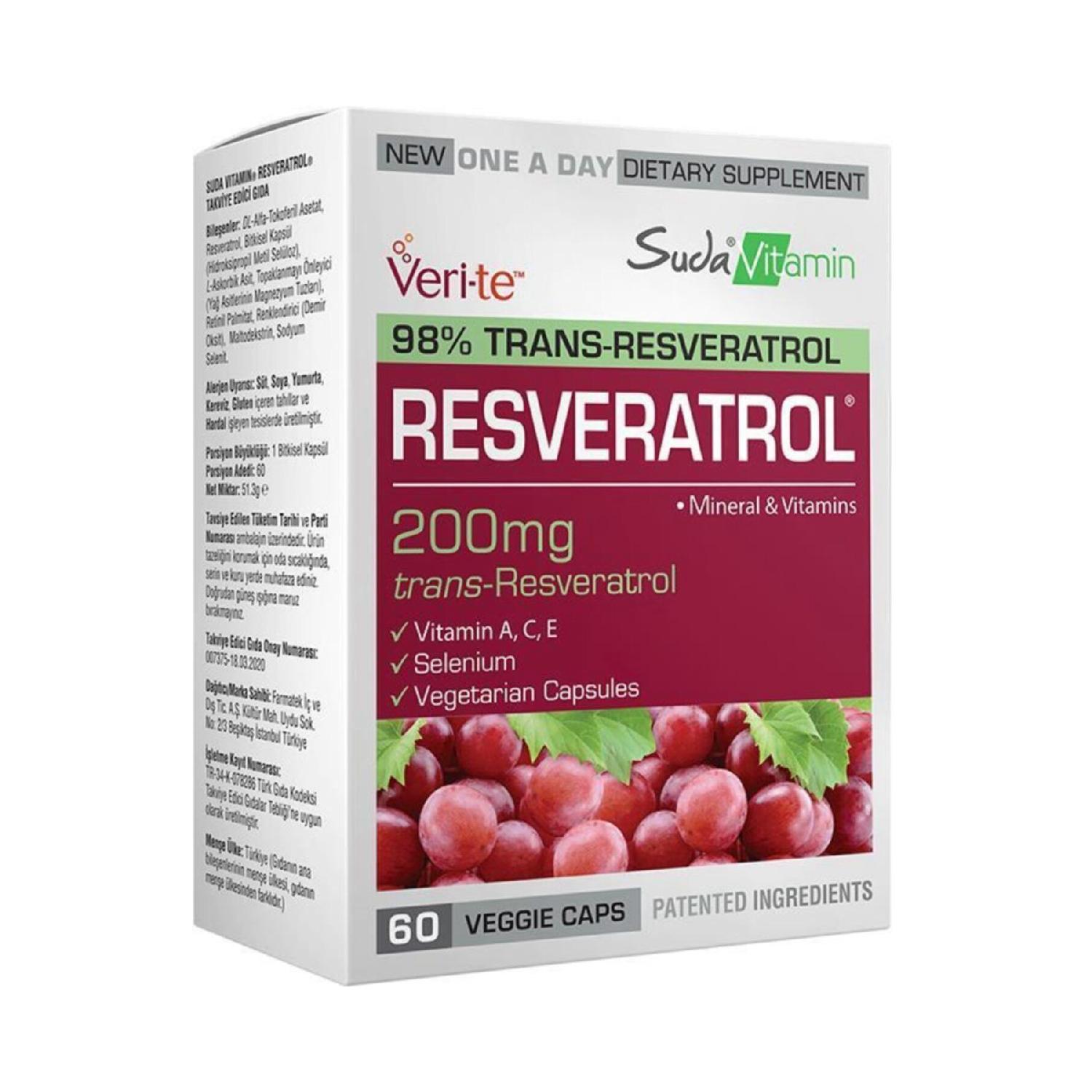 

Resveratrol 200 Mg 60 Capsules
