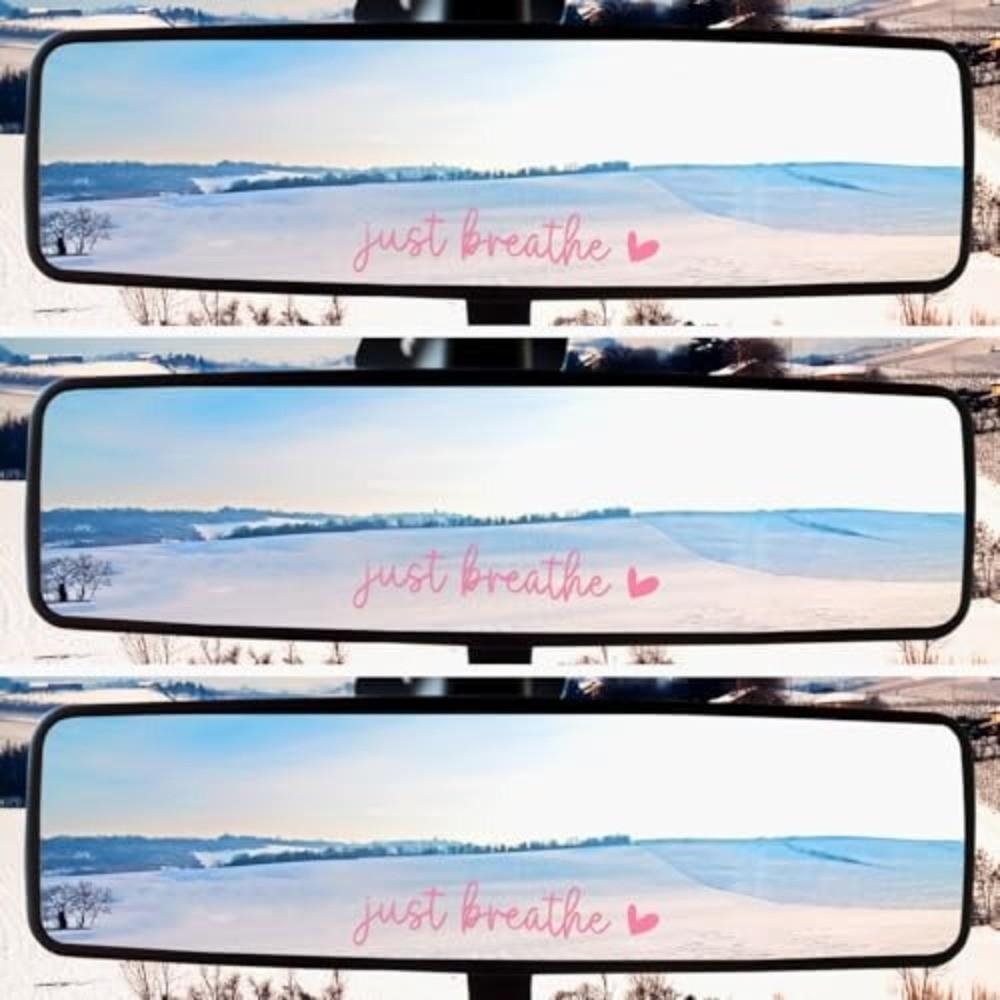 3pcs Hearts Pattern Car Rear View Decals Bible Verse Design Mirror Decals for Car  Christian Faith