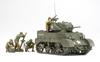 Tamiya Military Miniature Series 313 Army Light Tank M5A1 Hedgehog Pursuit Set with 4 Plastic Model Kit 35313 1/35 No. U.S. Figures,
