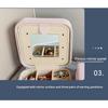 PU Leather Jewelry Box Mirror Storage Box 26 Letter Printed Portable Jewelry Organizer Earring Ring Necklace Case