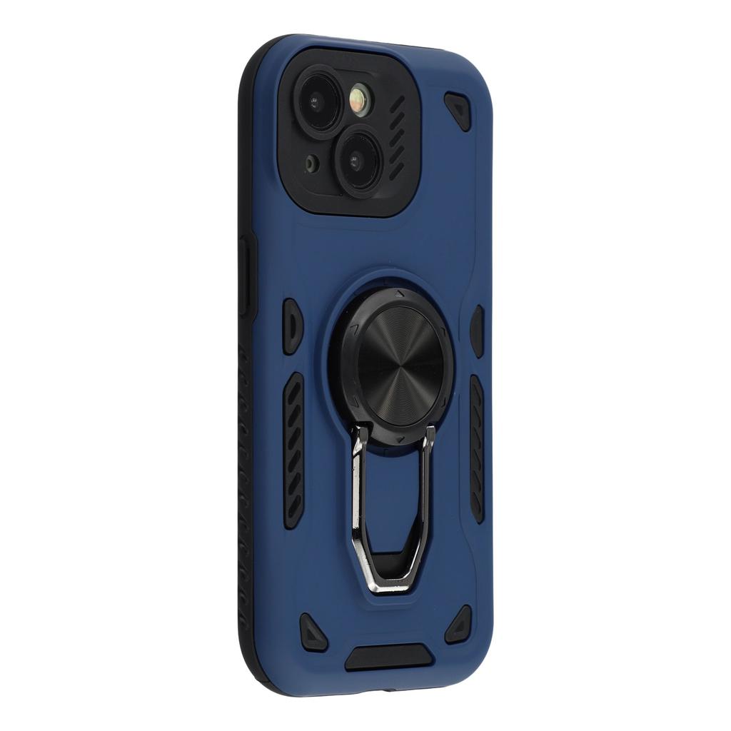 For iPhone 13 Mini Case with Kickstand Shockproof TPU+PC Phone Back Cover