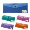 1 Pz Set di Buste di Plastica A6 Trasparenti Cartelle Busta Porta Documenti Colorate Studenti Borsa per Imballaggio Carta Cartellina