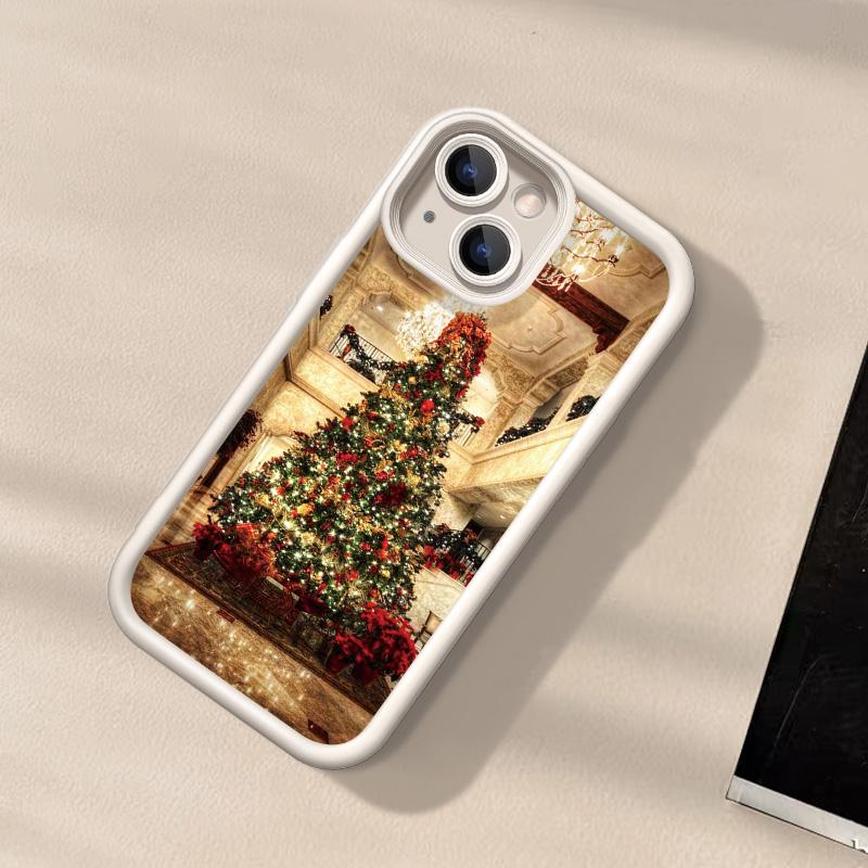 Weihnachts-Handyhülle für iPhone 11 13 12 14 15 16 Pro Max XR XS Samsung A15 A55 A05 Redmi 12 13C OPPO A16 A18 A60 Reno 11 Vivo Y17S Y12 Infinix Note