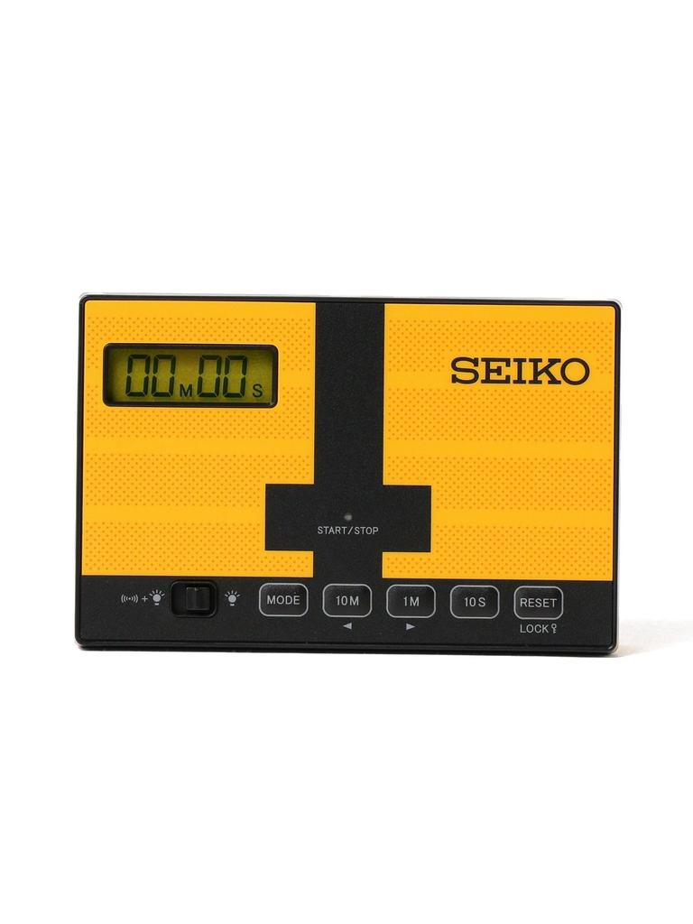 BPR Beams SEIKO SPORTS TIMER CLOCK TOUCH PLATE Table Mini Sports Timer for Competitive Yellow Free Clock, Swimming,