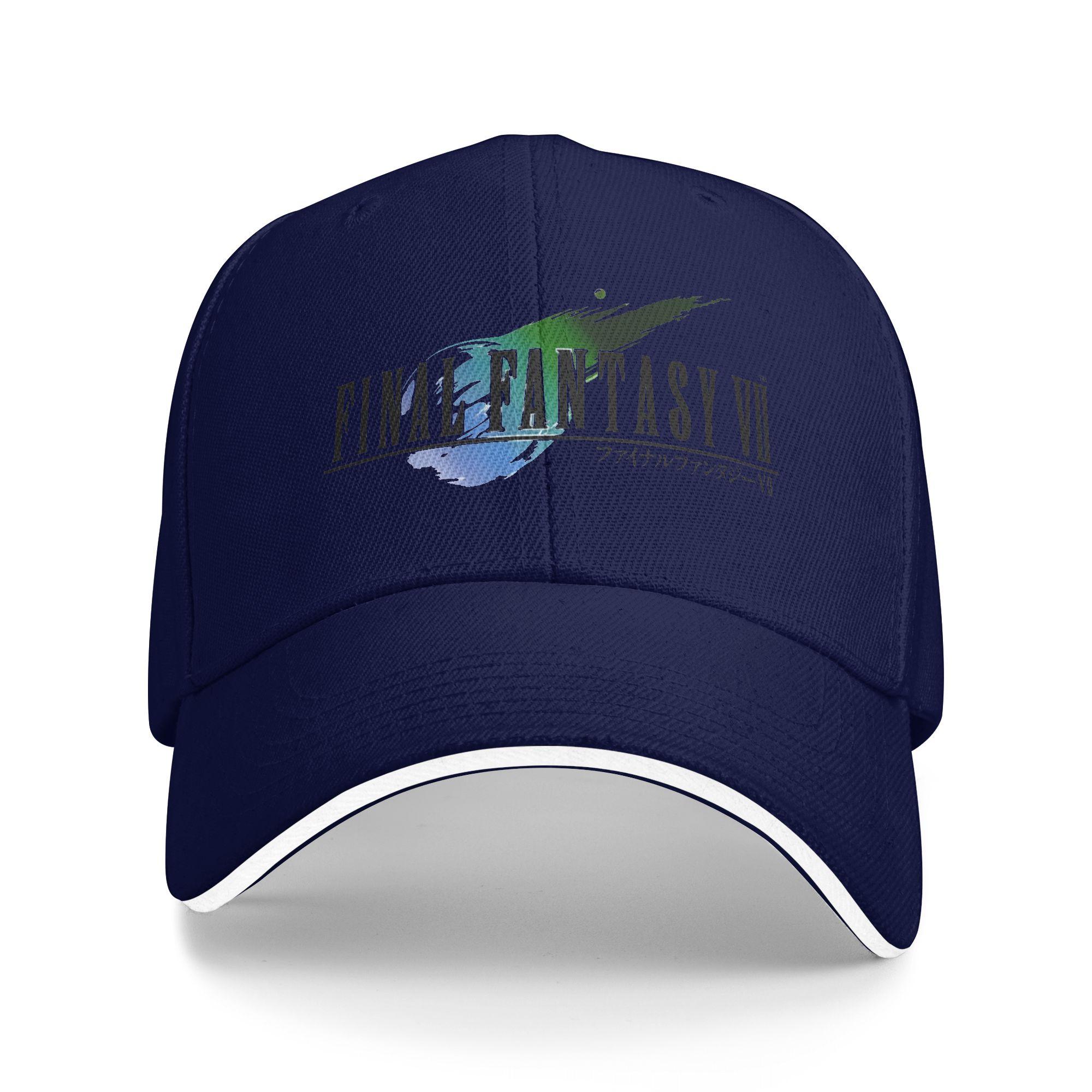 Ff Logo Kollektion Spiel Sandwich Kappe Baseballkappe Snapback Kappen Final Fantasy Truckerhut Atmungsaktive Golfmützen Sommer One Size