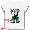Personalised She's My Drunker Half Womens T-Shirt Mens Tops Tees Unisex