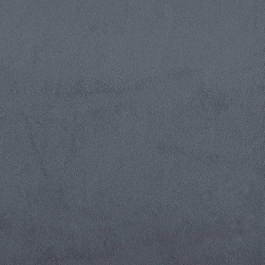 Pull Out Daybed with Drawers Dark Gray 90x200 Cm Velvet