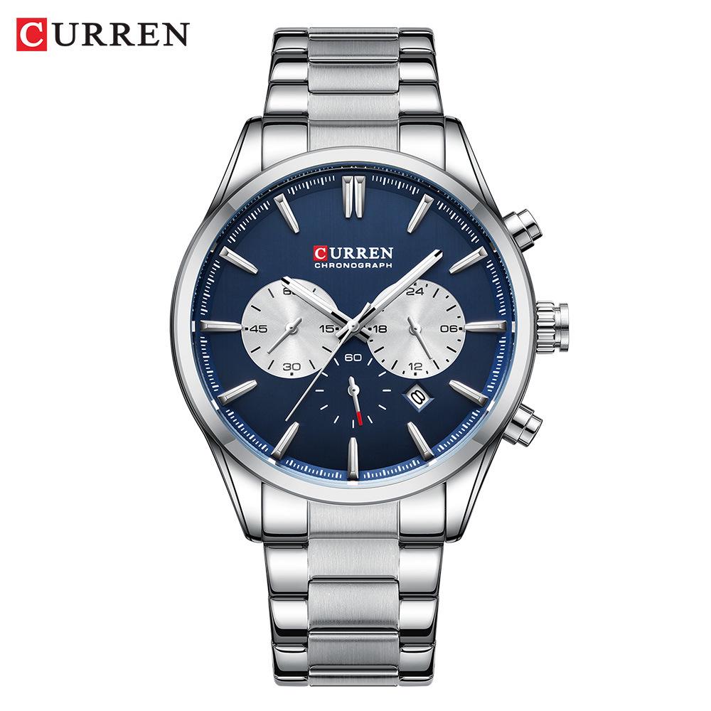 CURREN 8446 Men s Multifunction Quartz Watch - Waterproof, Six Hands, Calendar
