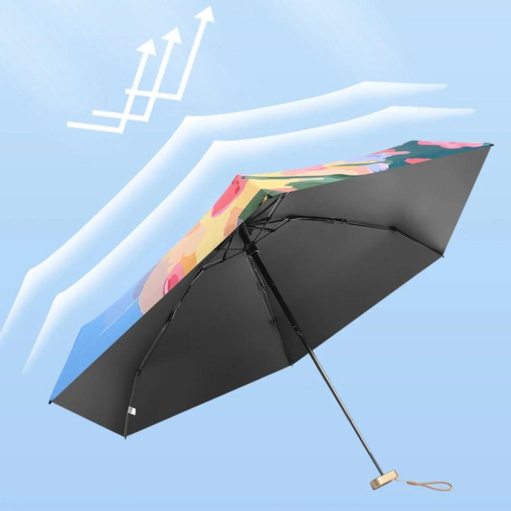 Portable Sun Umbrella Anti UV Pocket Sunshade Umbrella Easily Store Rain Umbrellas Outdoor