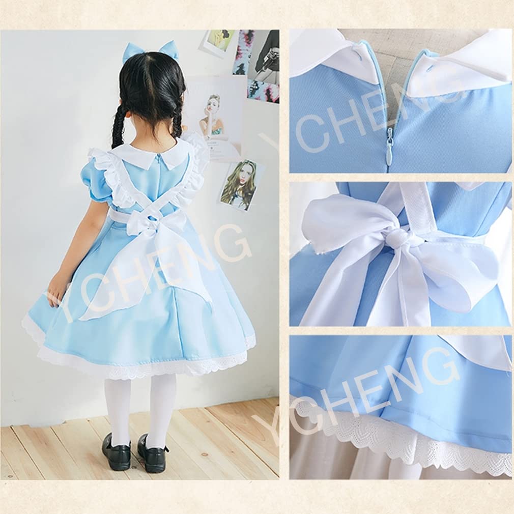 Halloween Cosplay for Alice Disney Maid Alice in Wonderland Kids Kids Parties [YCharu] Kids, Girls, Costume, Kids, Outfit, Costume, Dress, Princess,
