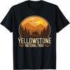 Yellowstone National Park Adventure Retro Vintage Hiking T-Shirt